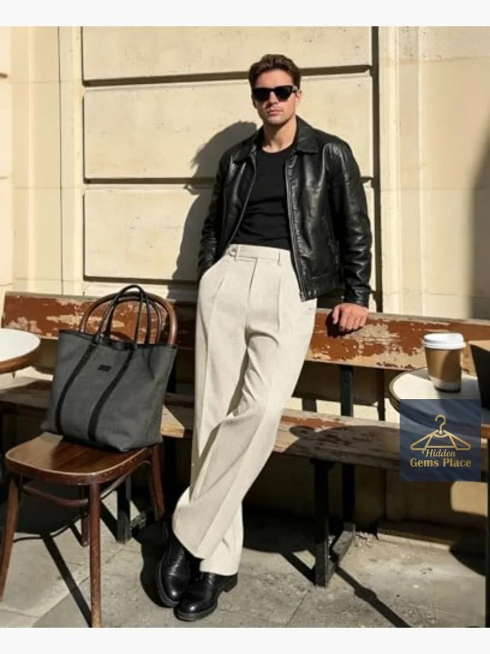 Baggy Pleated Wide Leg Dress Pants Linen Blend Relaxed Fit Trousers